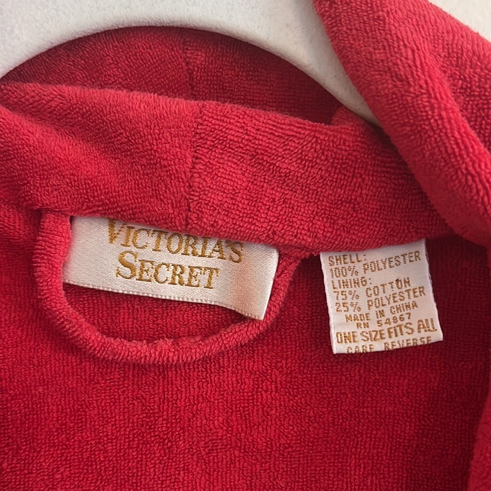 Victoria’s Secret Gold Label Bathrobe Dressing‎ Gown Tulip Floral valentines 80s - Picture 3 of 8